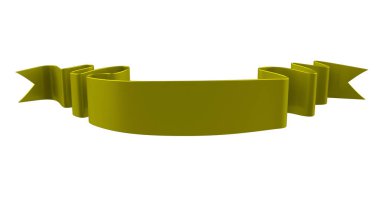 3D Gerçekçi Retro Ribbon Dekoratif Sancak Beyaz Arkaplanda İzole Edildi, Kaset veya Yıldız İşareti İllüstrasyonu, Yıldönümü Boş Eski Simge Simgesi, Bilgi Şablonu, Mutlu Noel Kurdelesi