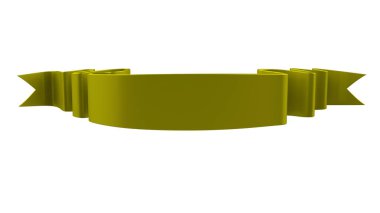 3D Gerçekçi Retro Ribbon Dekoratif Sancak Beyaz Arkaplanda İzole Edildi, Kaset veya Yıldız İşareti İllüstrasyonu, Yıldönümü Boş Eski Simge Simgesi, Bilgi Şablonu, Mutlu Noel Kurdelesi