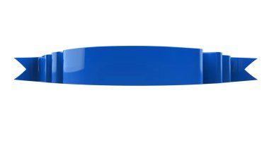 3D Gerçekçi Retro Ribbon Dekoratif Sancak Beyaz Arkaplanda İzole Edildi, Kaset veya Yıldız İşareti İllüstrasyonu, Yıldönümü Boş Eski Simge Simgesi, Bilgi Şablonu, Mutlu Noel Kurdelesi