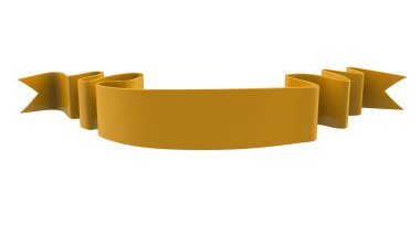 3D Gerçekçi Retro Ribbon Dekoratif Sancak Beyaz Arkaplanda İzole Edildi, Kaset veya Yıldız İşareti İllüstrasyonu, Yıldönümü Boş Eski Simge Simgesi, Bilgi Şablonu, Mutlu Noel Kurdelesi