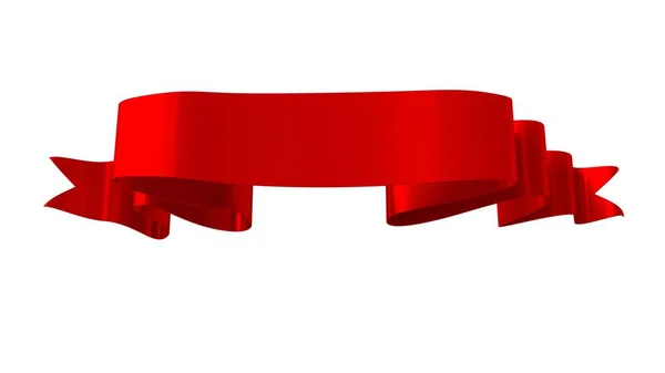 Realistiske Retro Ribbon Decorative Banner Isolert Hvit Bakgrunn Illustrasjon Tape – stockfoto