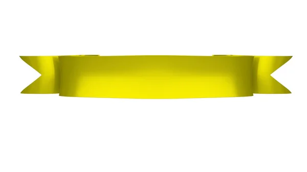 Декоративный Баннер Realistic Retro Ribbon Выделенный Белом Фоне Иллюстрация Ленты — стоковое фото