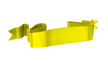 3D Gerçekçi Retro Ribbon Dekoratif Sancak Beyaz Arkaplanda İzole Edildi, Kaset veya Yıldız İşareti İllüstrasyonu, Yıldönümü Boş Eski Simge Simgesi, Bilgi Şablonu, Mutlu Noel Kurdelesi