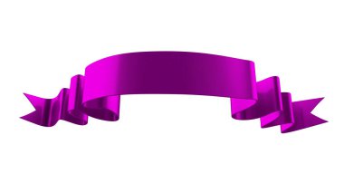 3D Gerçekçi Retro Ribbon Dekoratif Sancak Beyaz Arkaplanda İzole Edildi, Kaset veya Yıldız İşareti İllüstrasyonu, Yıldönümü Boş Eski Simge Simgesi, Bilgi Şablonu, Mutlu Noel Kurdelesi