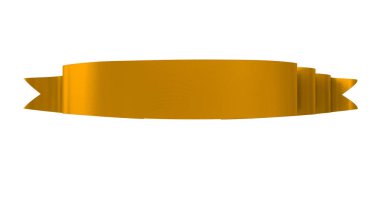 3D Gerçekçi Retro Ribbon Dekoratif Sancak Beyaz Arkaplanda İzole Edildi, Kaset veya Yıldız İşareti İllüstrasyonu, Yıldönümü Boş Eski Simge Simgesi, Bilgi Şablonu, Mutlu Noel Kurdelesi