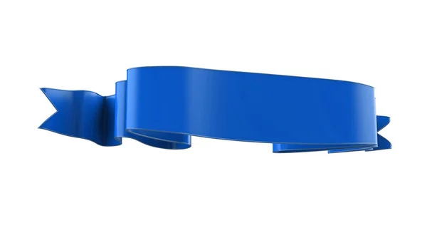 3Drealistic Retro Ribbon Decorative Banner Isolted White Background Illustration Red — Stock Photo, Image