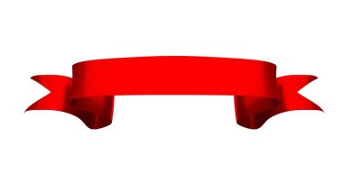 Beyaz arkaplanda 3Drealistik retro dekoratif afiş, kırmızı bant veya yıldız işareti çizimi, boş eski simge, bilgi şablonu etiketi, mutlu noel kurdelesi