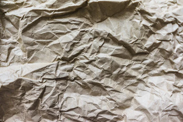 Résumé Texture Vieux Papier Brun Froissé Fond Papier Recyclé Ride — Photo