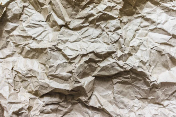 Textura Papel Marrom Enrugada Velha Abstrato Fundo Papel Reciclagem Rugas — Fotografia de Stock