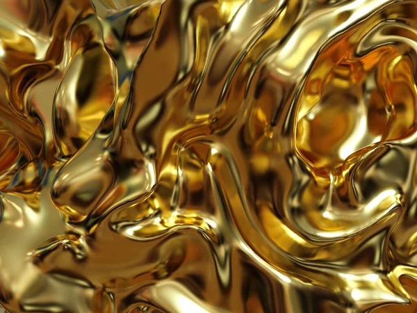Luxury liquid gold marbling texture, realistic shiny metallic background, luxurious flowing and rippling waves, beautiful abstract wavy golden marble material