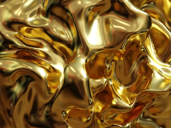 Luxury liquid gold marbling texture, realistic shiny metallic background, luxurious flowing and rippling waves, beautiful abstract wavy golden marble material
