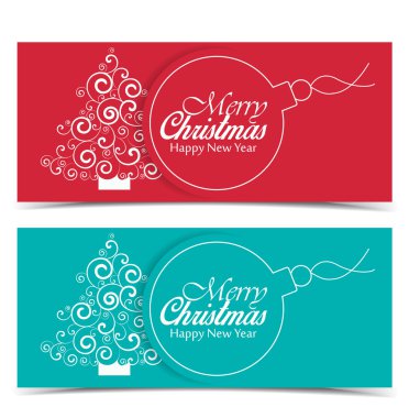 Vektör Noel ağacı