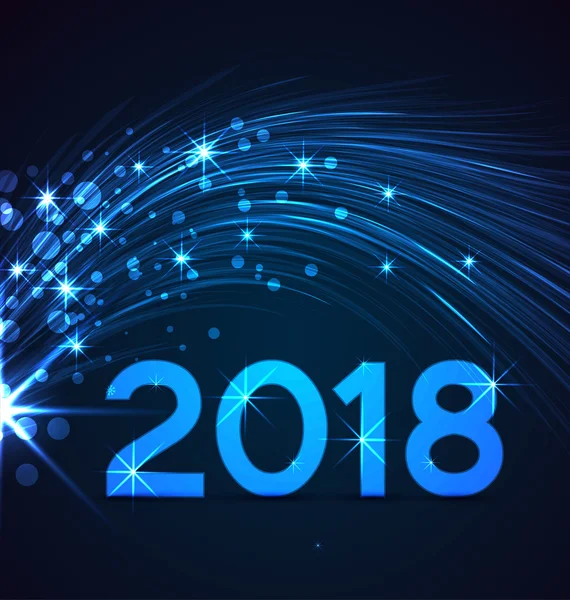 Mutlu yıllar 2018 — Stok Vektör