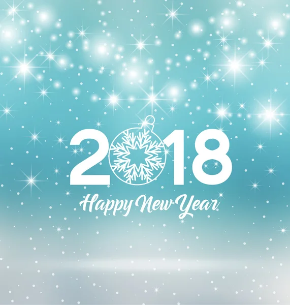 快乐的新年2018 — 图库矢量图片