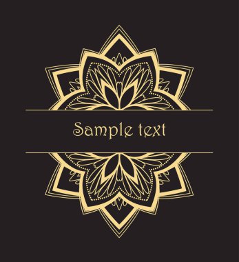 Vektör çiçek mandala