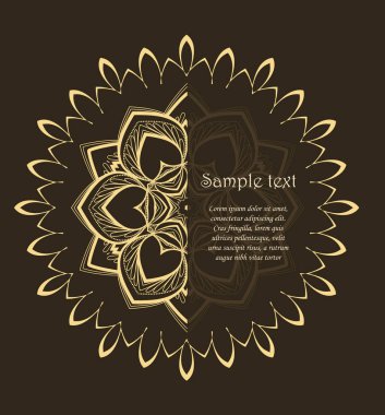 Vektör çiçek mandala