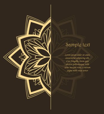 Vektör çiçek mandala