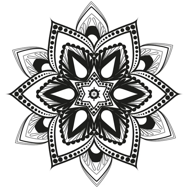 Mandala květinová vektor — Stockový vektor