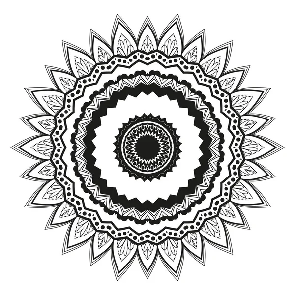 Vector bloem mandala — Stockvector