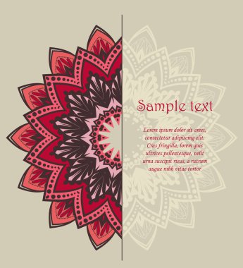 Vector floral tebrik kartı