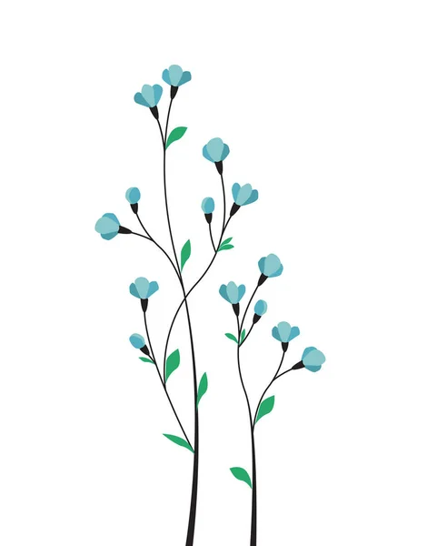 Vector decoratie van bloemen — Stockvector