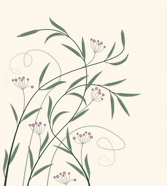 Décoration vectorielle de fleurs — Image vectorielle