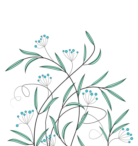花のベクトルの装飾 — ストックベクタ