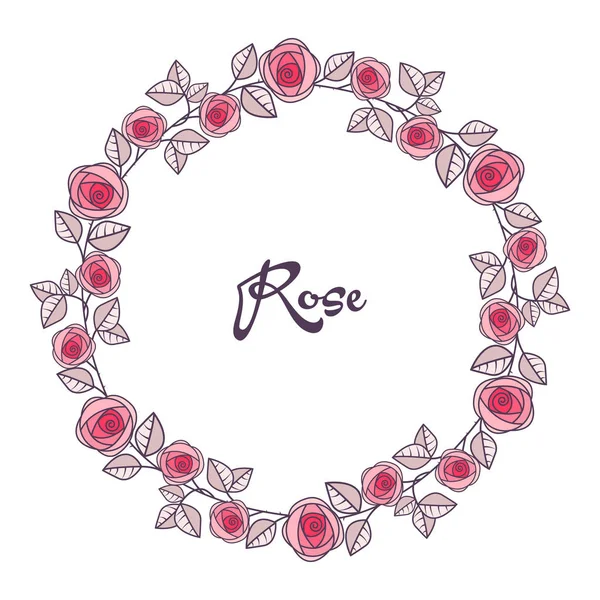 Διάνυσμα του πλαισίου τριαντάφυλλα — Διανυσματικό Αρχείο