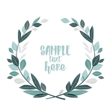 Yapraklı dekorasyon dalları