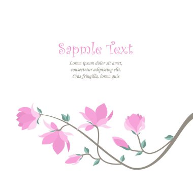 Vektör Manolya çiçek