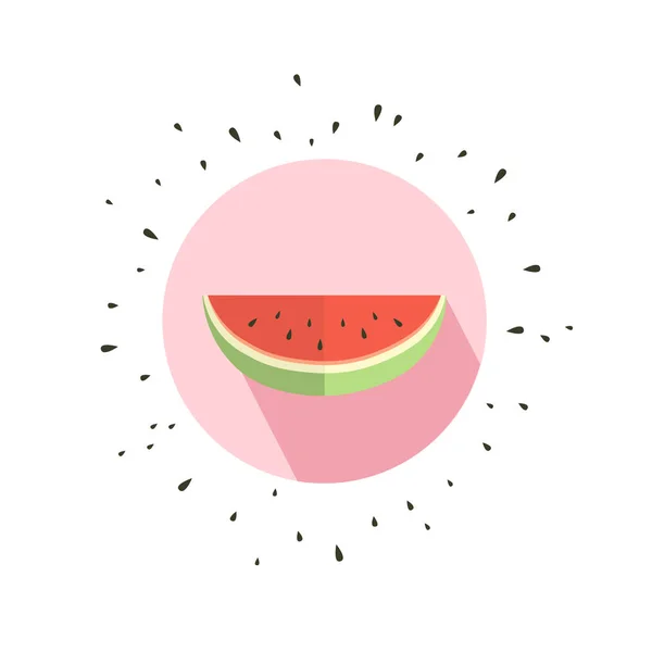 Hola tarjeta de verano con melón — Archivo Imágenes Vectoriales