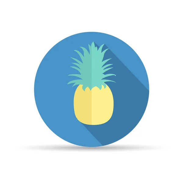 Tropische Frucht-Ananas — Stockvektor