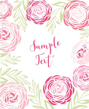 Vektör ranunculus çiçeği