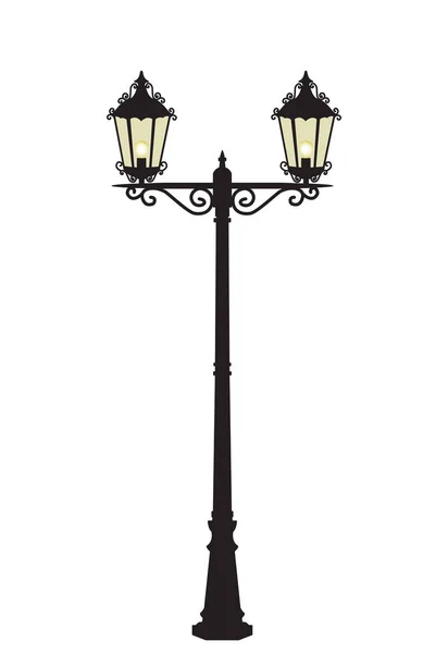 Vector straat lamp — Stockvector