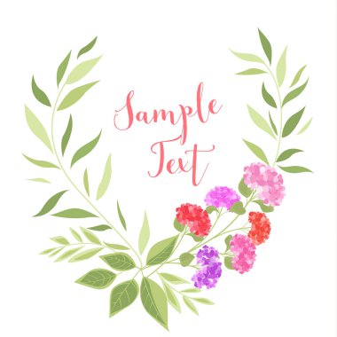 Vektör ortanca çiçek