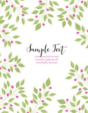 Arka plan dallar yaprak ile