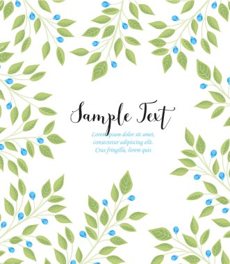 Arka plan dallar yaprak ile