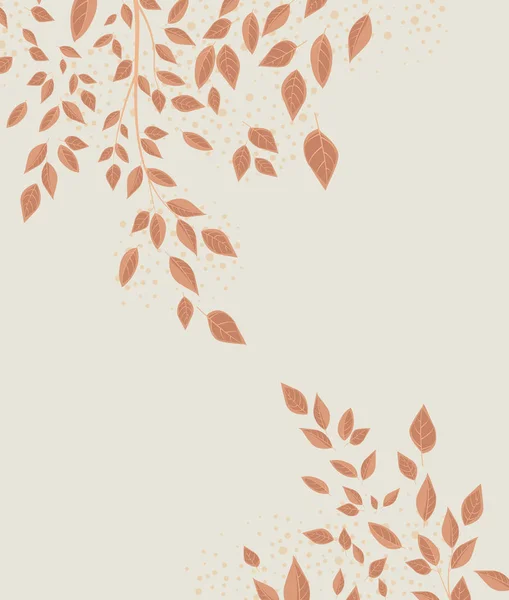 Fondo hojas de otoño — Vector de stock