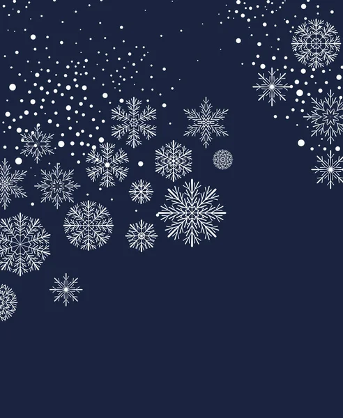 Boże Narodzenie tło ze śniegiem — Wektor stockowy