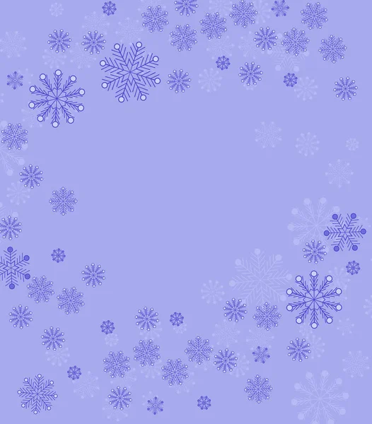 Julebakgrunn med snø – stockvektor