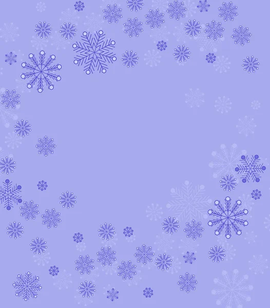 雪のクリスマスの背景 — ストックベクタ