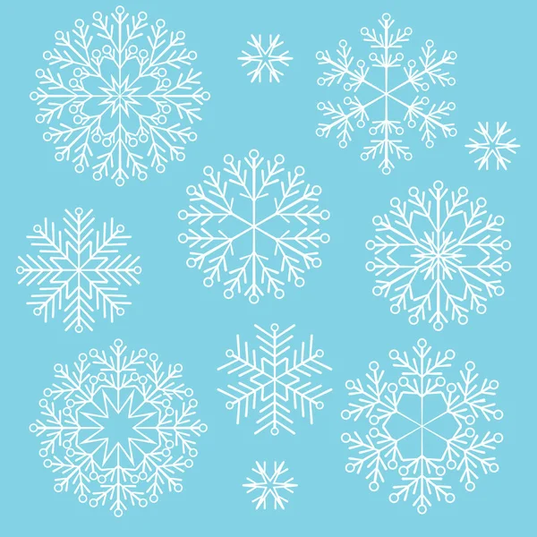 Flocon de neige vectoriel de Noël — Image vectorielle