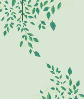 Yeşil yapraklı arkaplan