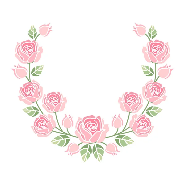 Fundo com rosas rosa —  Vetores de Stock