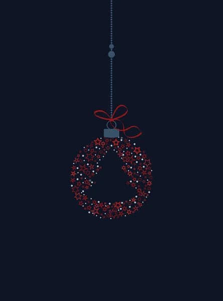 Décoration boules de Noël — Image vectorielle