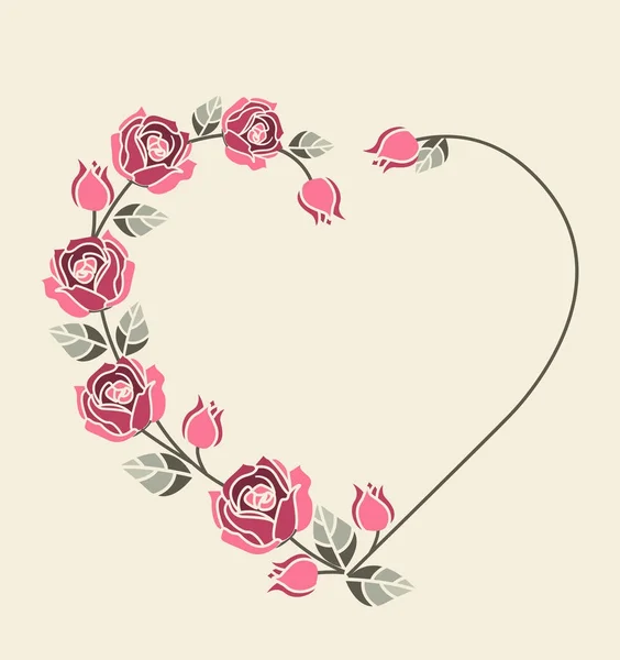 Фон з рожевими трояндами — стоковий вектор