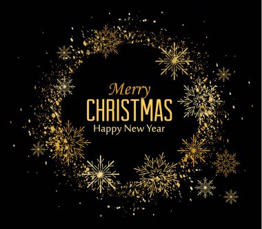 Arka plan ile altın kar