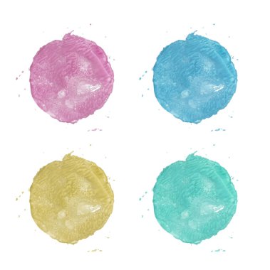 Daire boyalı suluboya