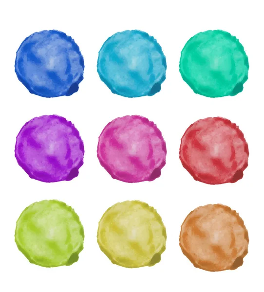 Aquarelle cercle peint — Image vectorielle