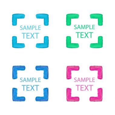 çerçeve boyalı suluboya